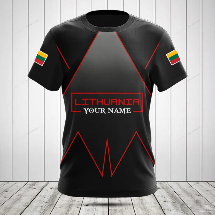 Men'S Fashion Names - Aangepaste naam Zomer Casual Litouwse vlag