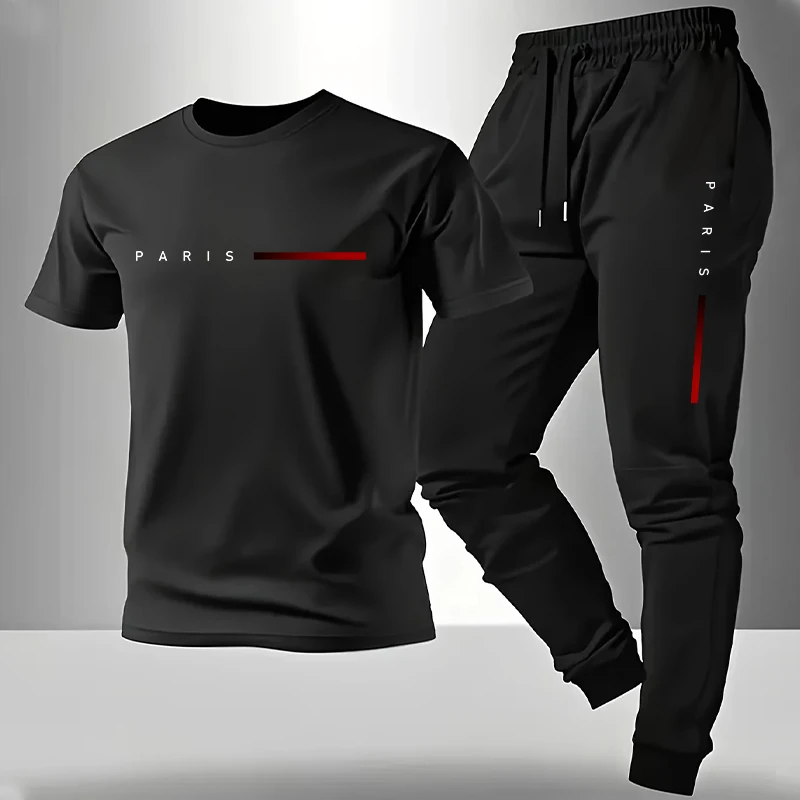 Men'S Fashion Rules - 2026 Nieuwe Aanwinst Heren Trainingspak T-shirt