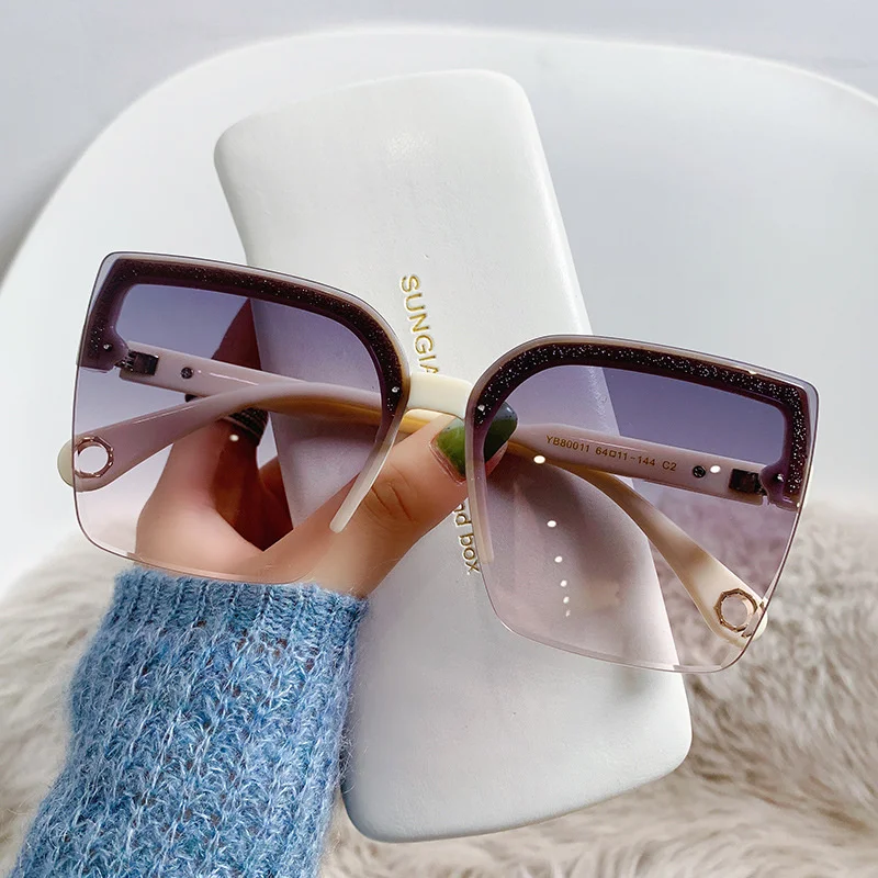 Men'S Fashion Rimless Glasses - Oversized zonnebrillen voor dames en heren,