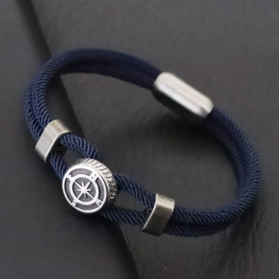 Milan Men'S Fashion - Piratenstijl Nautische Kompas Armband Met Sterke