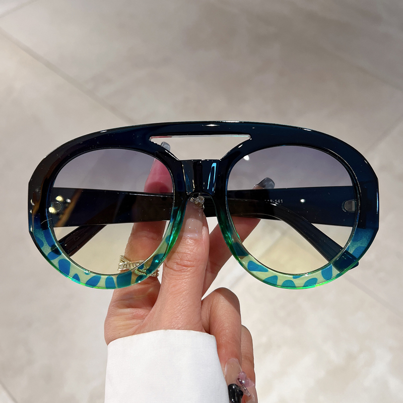 Men'S Fashion Glasses - Oversized ronde zonnebril voor heren, modieus,