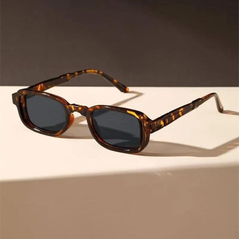 Men'S Fashion Glasses - Luxe Rechthoek Zonnebril Vrouwen Ovale Vintage