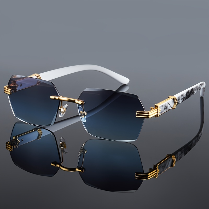 Men'S Fashion Rimless Glasses - Mode randloze zonnebrillen heren dames populaire