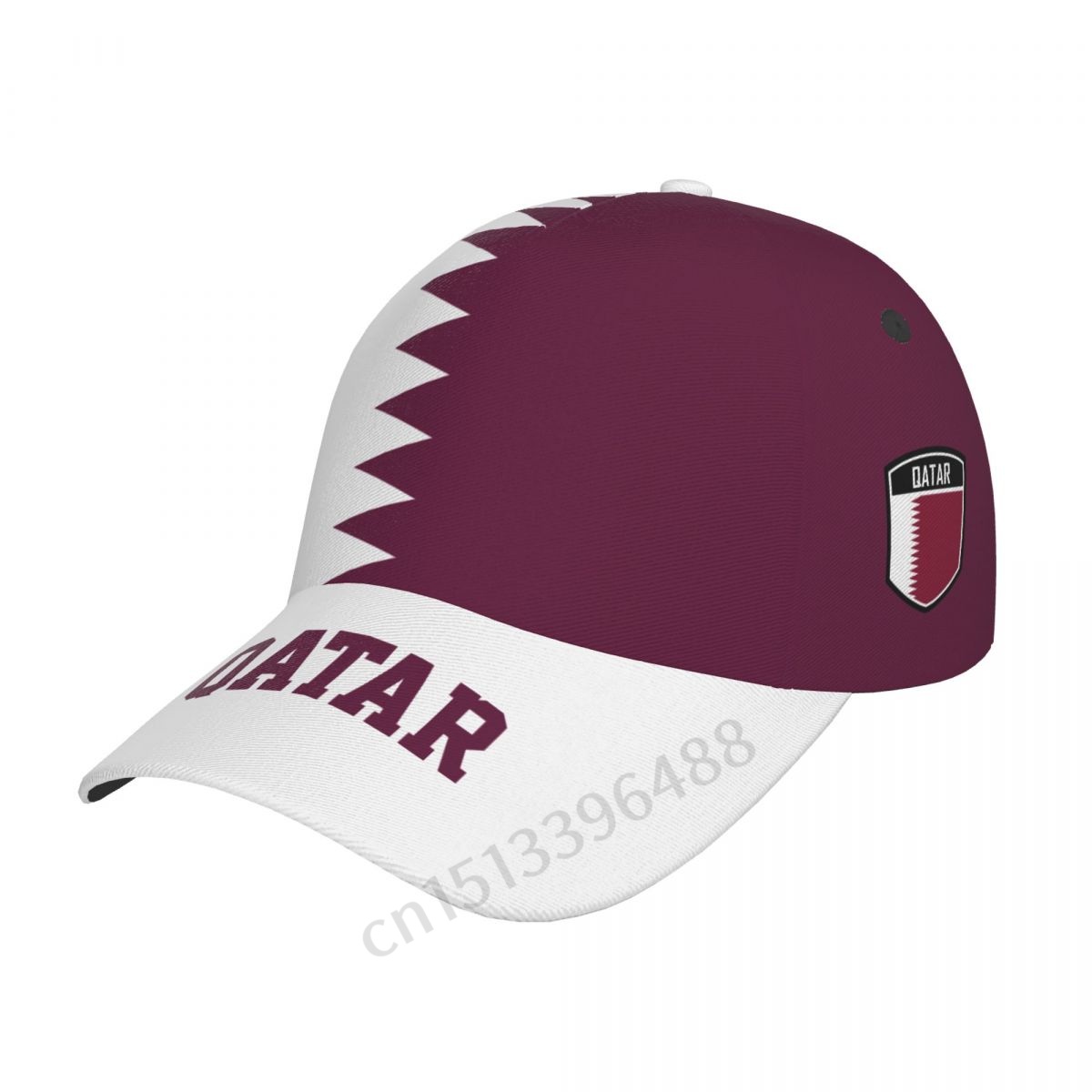 Men'S Fashion Qatar - Vlag van Qatar 3D Voetbalhoeden Zon