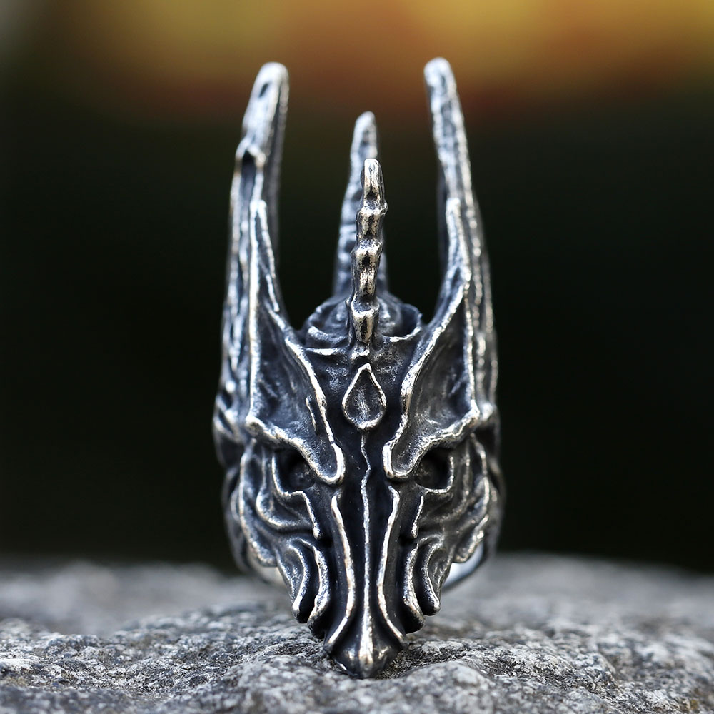 Men'S Fashion Guide - 2022 Vintage Zwarte Helm van Sauron