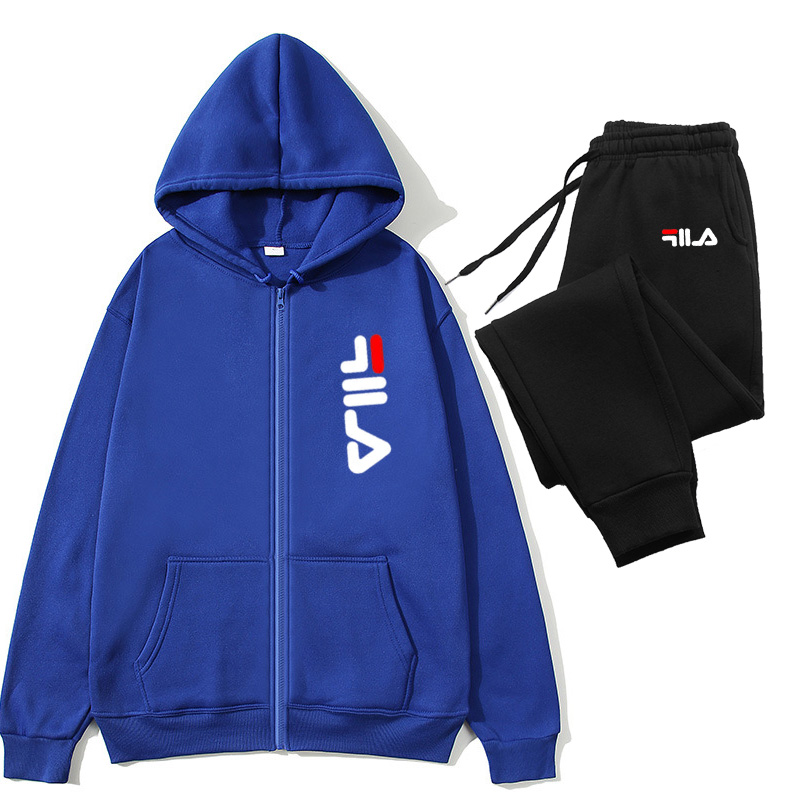 Mens Fashion Zip Up - 2-delig trainingspak voor heren, vest met