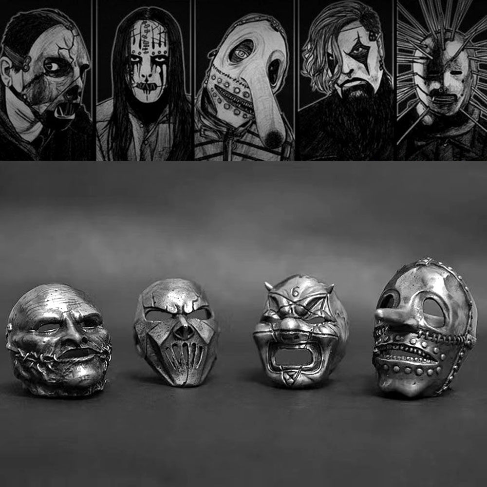 Men'S Fashion Guide - 2023 mannen Bloemen Schedel Masker Ring