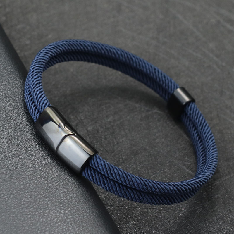 Milan Men'S Fashion - Noter Nieuwe Armband Mannen Bilayer 4mm
