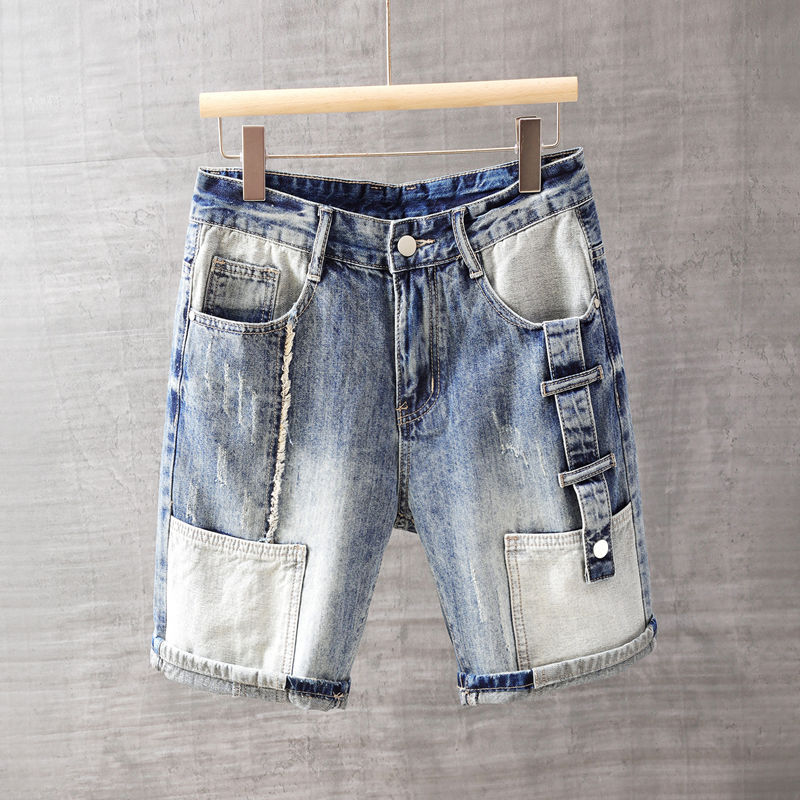 Men Fashion Jeans - Korte jeansbroek voor heren met zakken