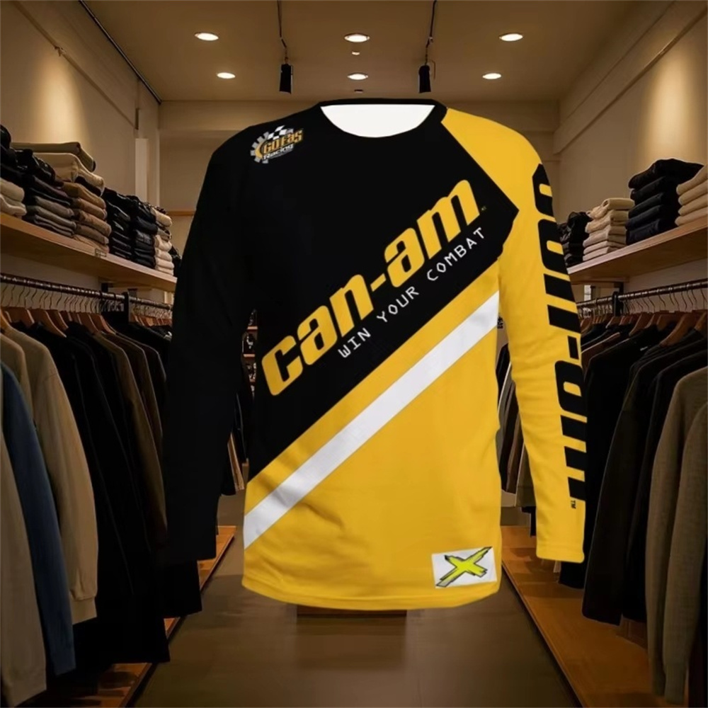 Mens Fashion Style - Motorcycle Racing T-shirt met lange mouwen