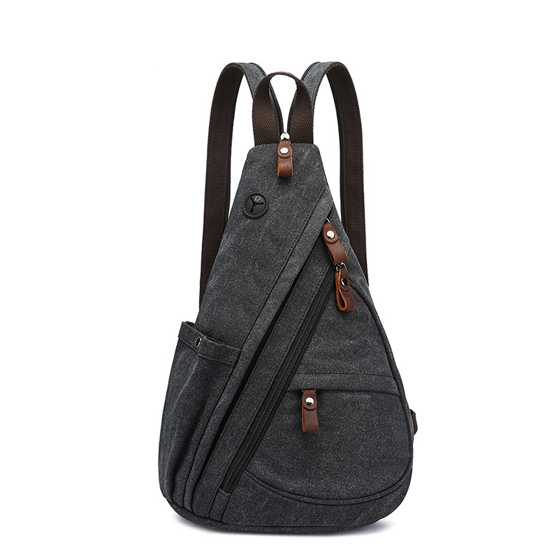 Mens Fashion Blog - Canvas Sling Bag Converteerbare Crossbody Borsttas