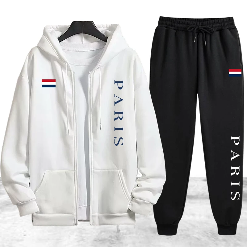 Paris Printing Heren trainings - Mens Fashion Zip Up recensie en prijs
