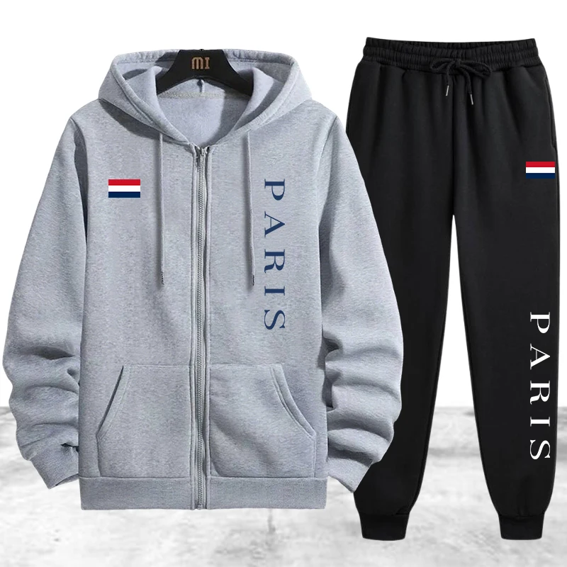 Paris Printing Heren trainings - Mens Fashion Zip Up recensie en prijs