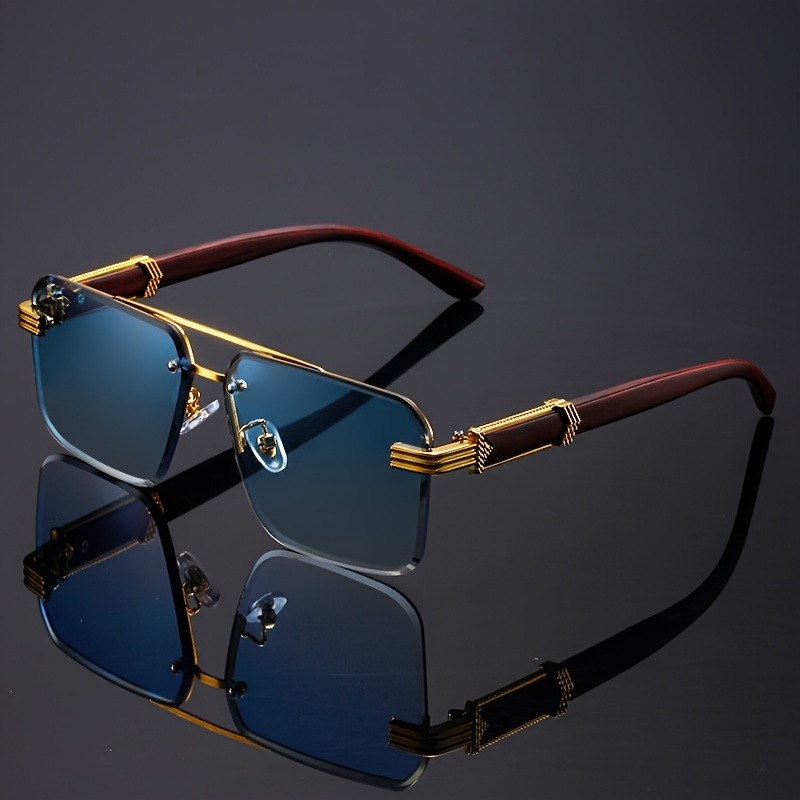 Trend Dubbele Beam Rechthoekig - Men'S Fashion Rimless Glasses recensie en prijs