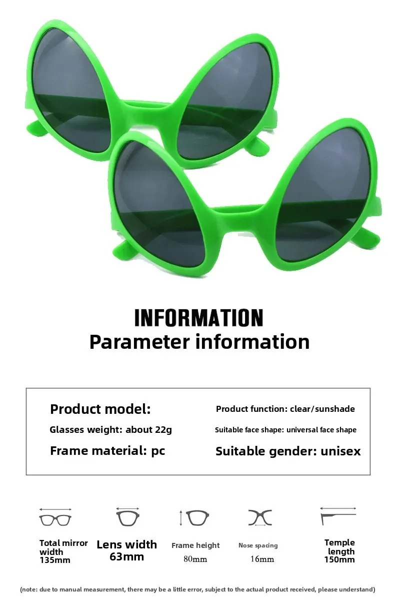 Groene Alien Martian Eigenzinn - Men'S Fashion Glasses recensie en prijs