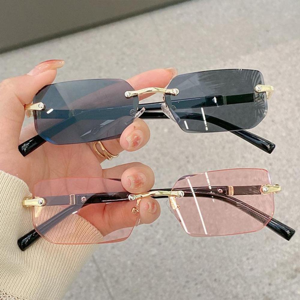 Modieuze UV400 beschermende ra - Men'S Fashion Rimless Glasses recensie en prijs