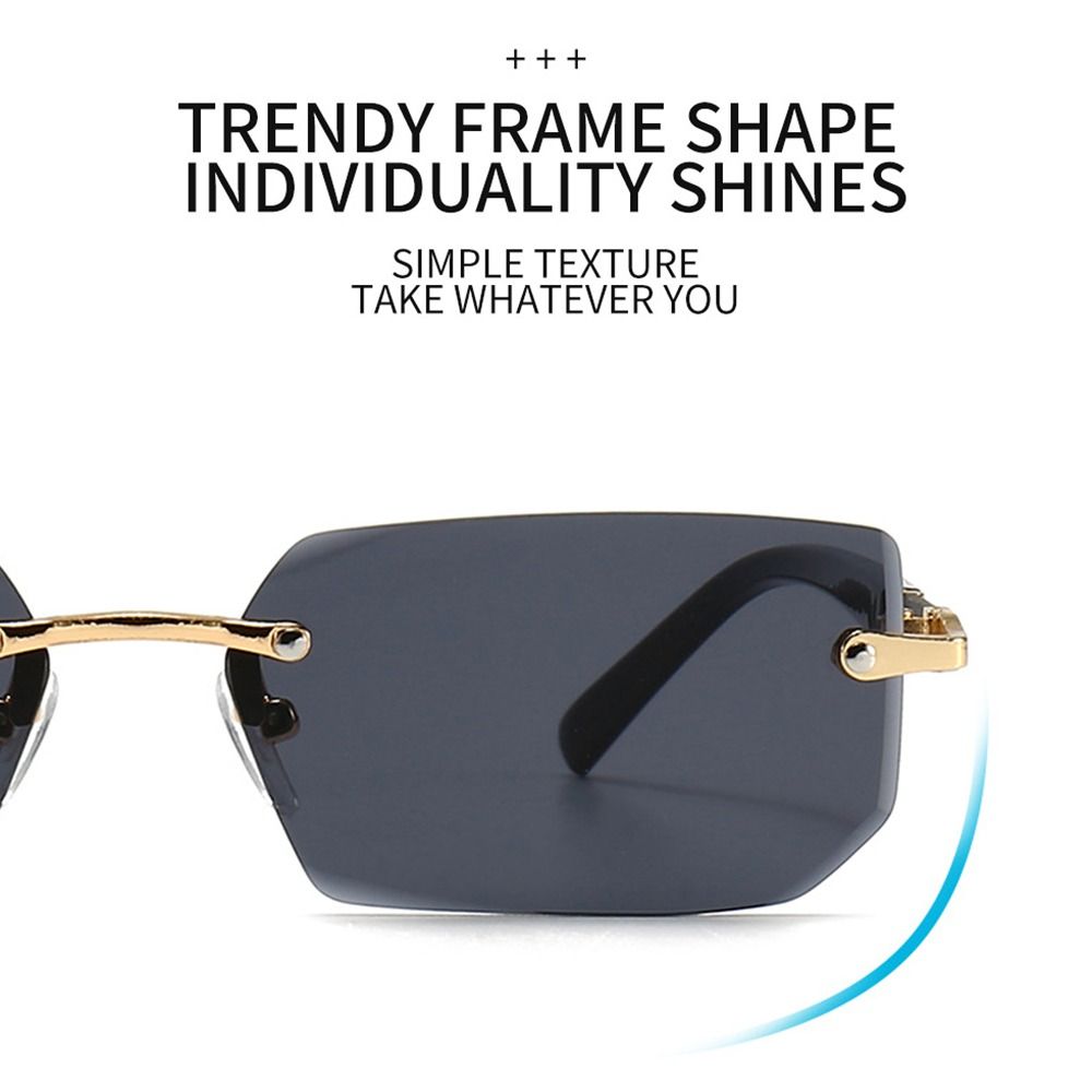 Modieuze UV400 beschermende ra - Men'S Fashion Rimless Glasses recensie en prijs