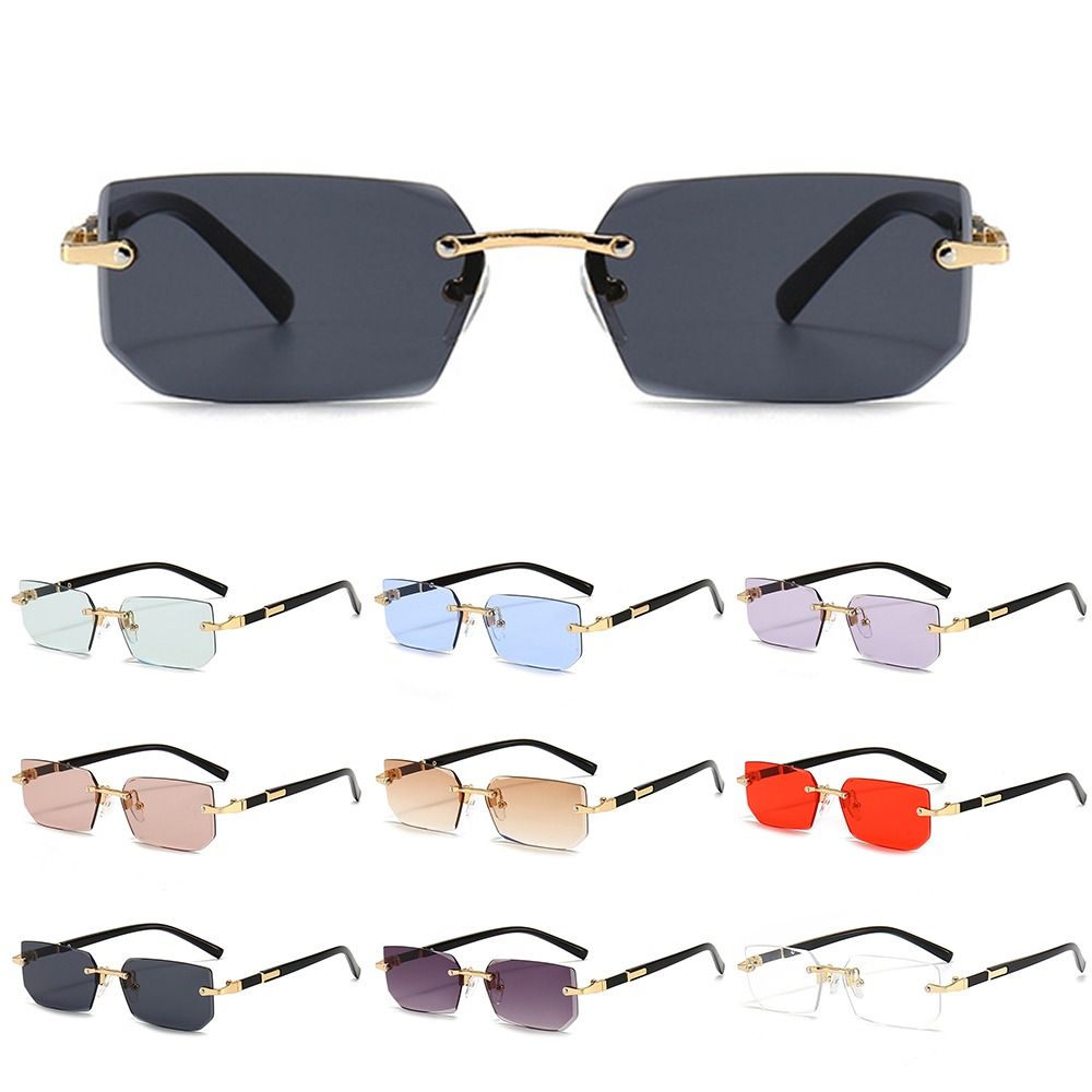 Modieuze UV400 beschermende ra - Men'S Fashion Rimless Glasses recensie en prijs