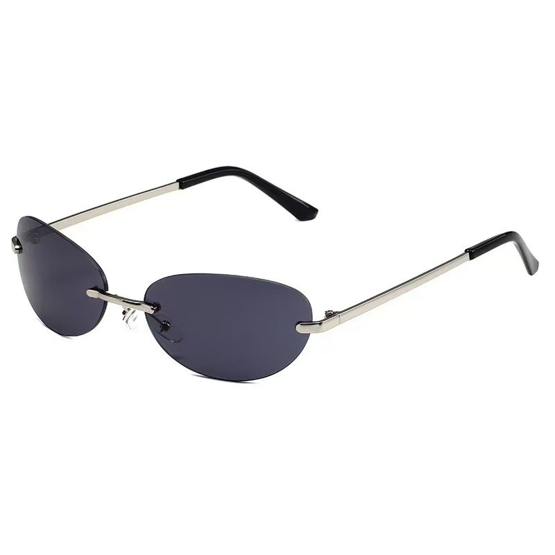 Randloze ovale zonnebril Dames - Men'S Fashion Rimless Glasses recensie en prijs