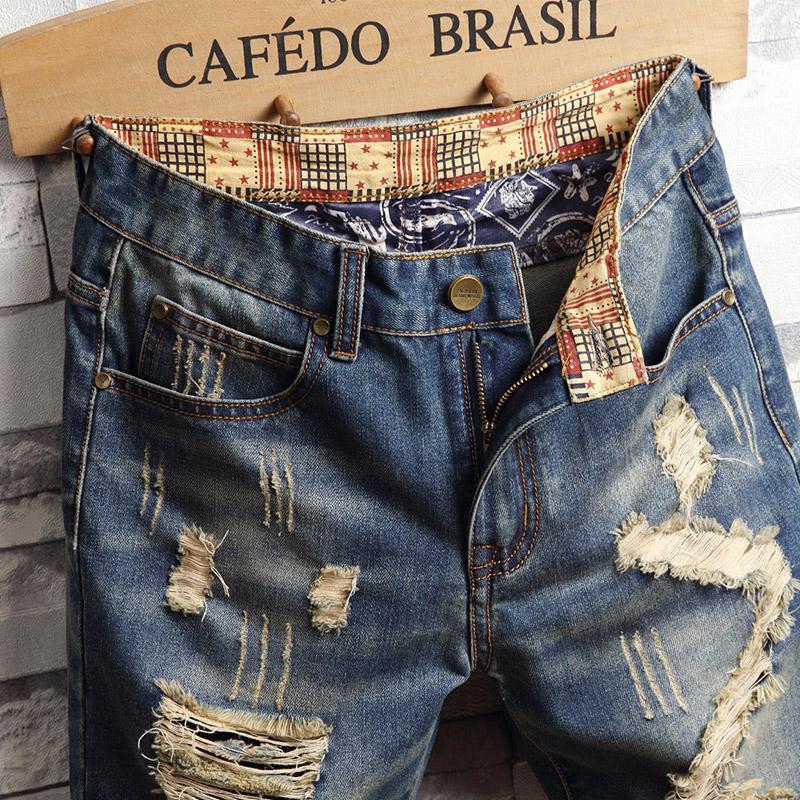 Gescheurde hiphop-denimshorts  - Men Fashion Jeans recensie en prijs