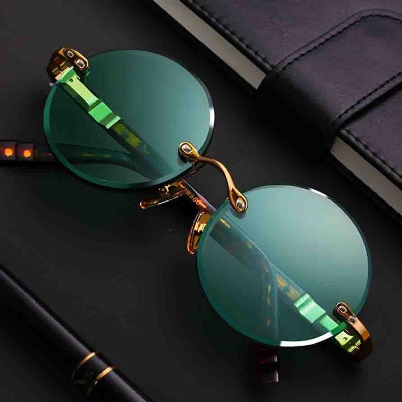 Modeklassieke randloze zonnebr - Men'S Fashion Rimless Glasses recensie en prijs