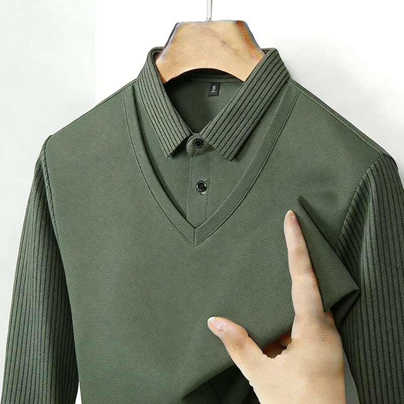 Heren nep tweedelig overhemdkr - Mens Fashion Style recensie en prijs