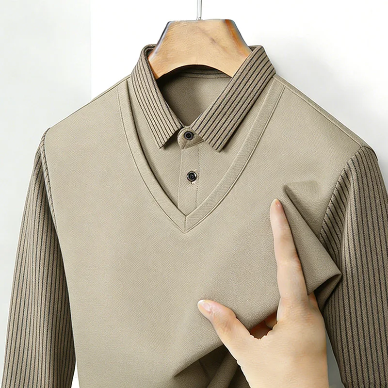 Heren nep tweedelig overhemdkr - Mens Fashion Style recensie en prijs