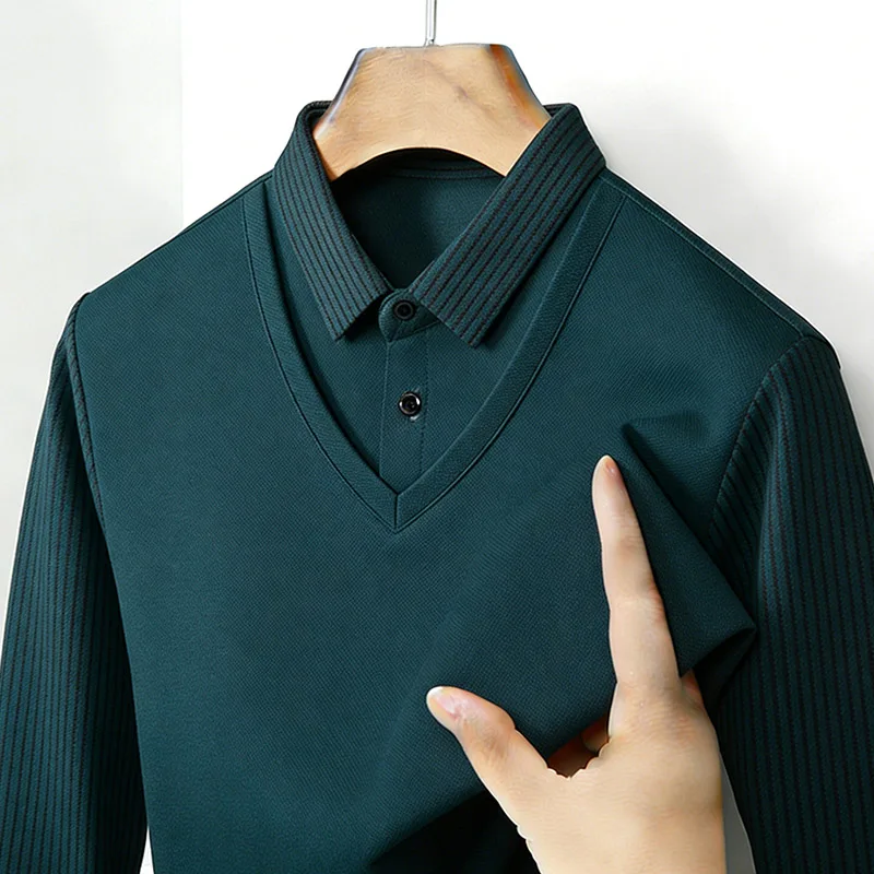 Heren nep tweedelig overhemdkr - Mens Fashion Style recensie en prijs