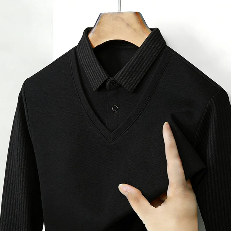 Heren nep tweedelig overhemdkr - Mens Fashion Style recensie en prijs