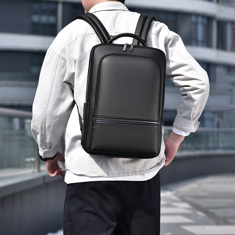 Pu Lederen Heren Rugzak Usb Op - Mens Fashion Blog recensie en prijs