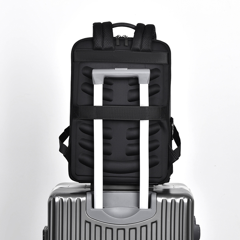 Pu Lederen Heren Rugzak Usb Op - Mens Fashion Blog recensie en prijs