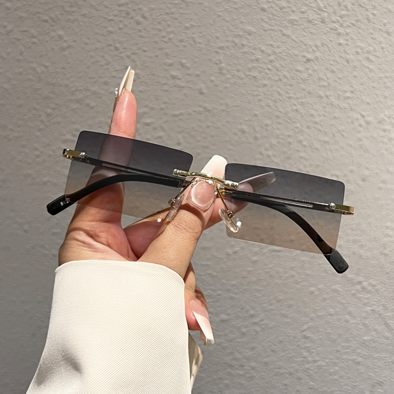 Modieuze randloze rechthoekige - Men'S Fashion Rimless Glasses recensie en prijs