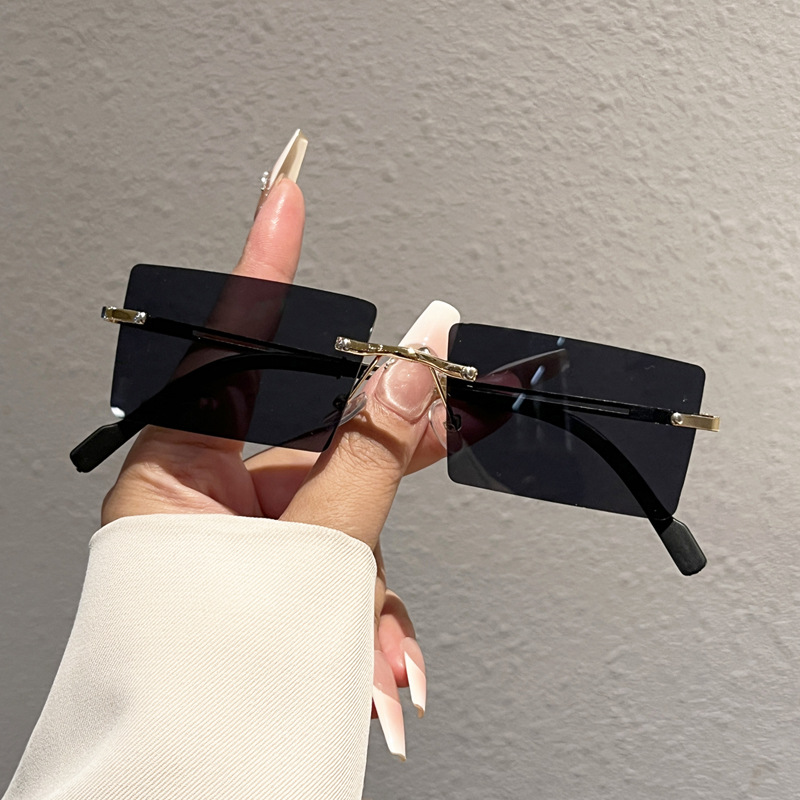 Modieuze randloze rechthoekige - Men'S Fashion Rimless Glasses recensie en prijs