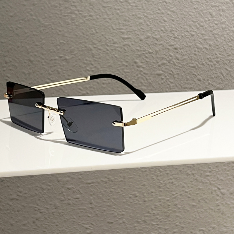 Modieuze randloze rechthoekige - Men'S Fashion Rimless Glasses recensie en prijs