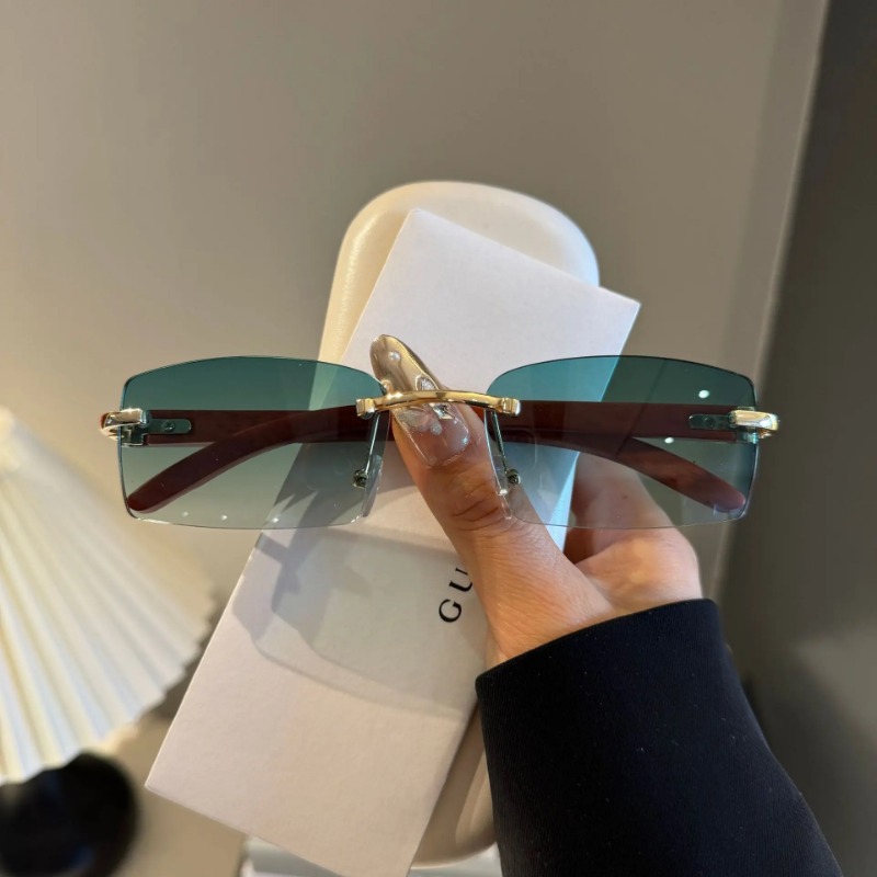Kleine randloze zonnebrillen v - Men'S Fashion Rimless Glasses recensie en prijs