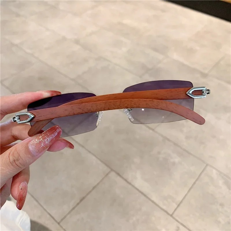 Kleine randloze zonnebrillen v - Men'S Fashion Rimless Glasses recensie en prijs