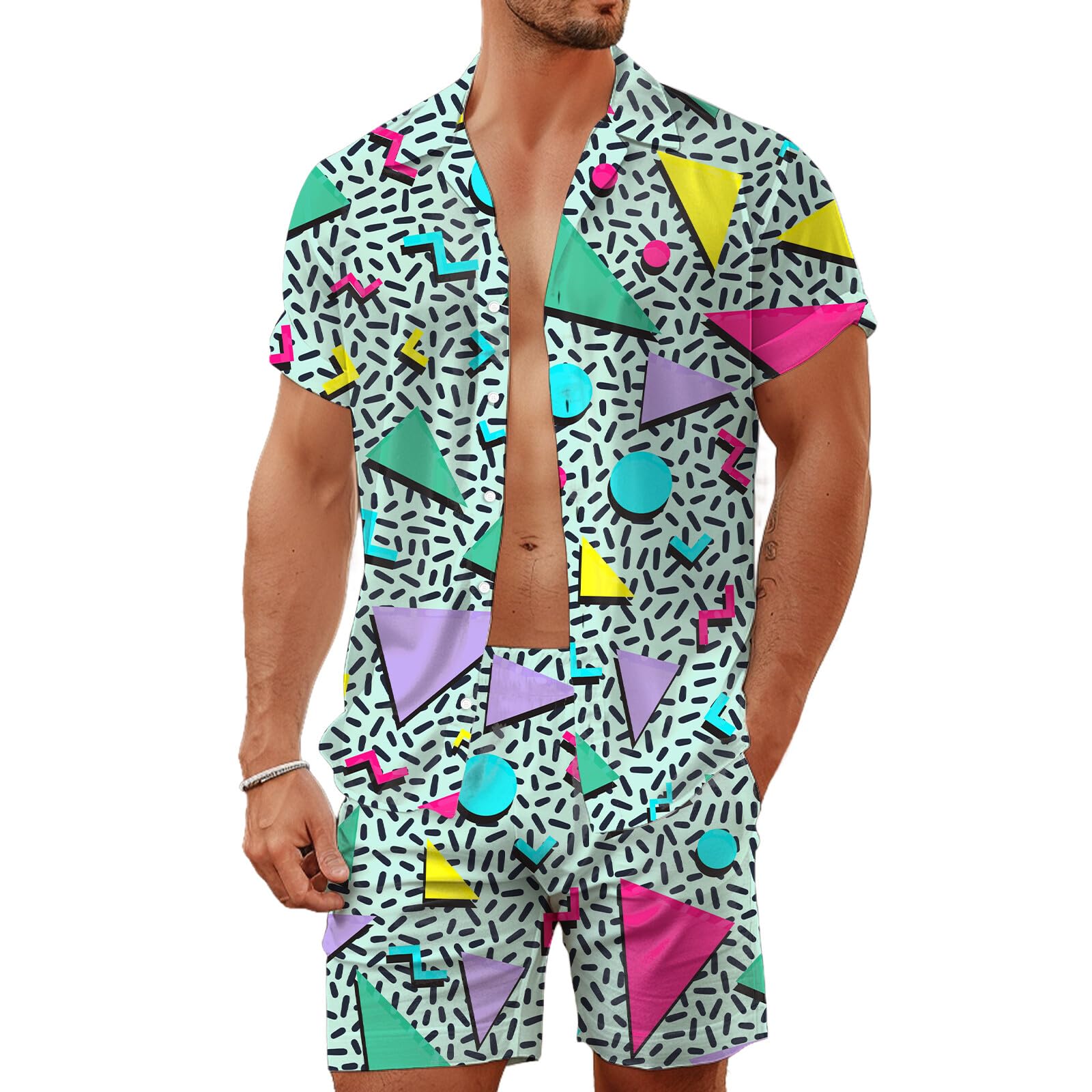 Zomer onregelmatige geometrisc - Men'S Fashion Rules recensie en prijs