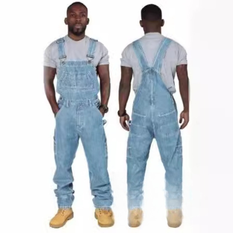 Heren gescheurde denim overall - Mens Fashion Denim recensie en prijs