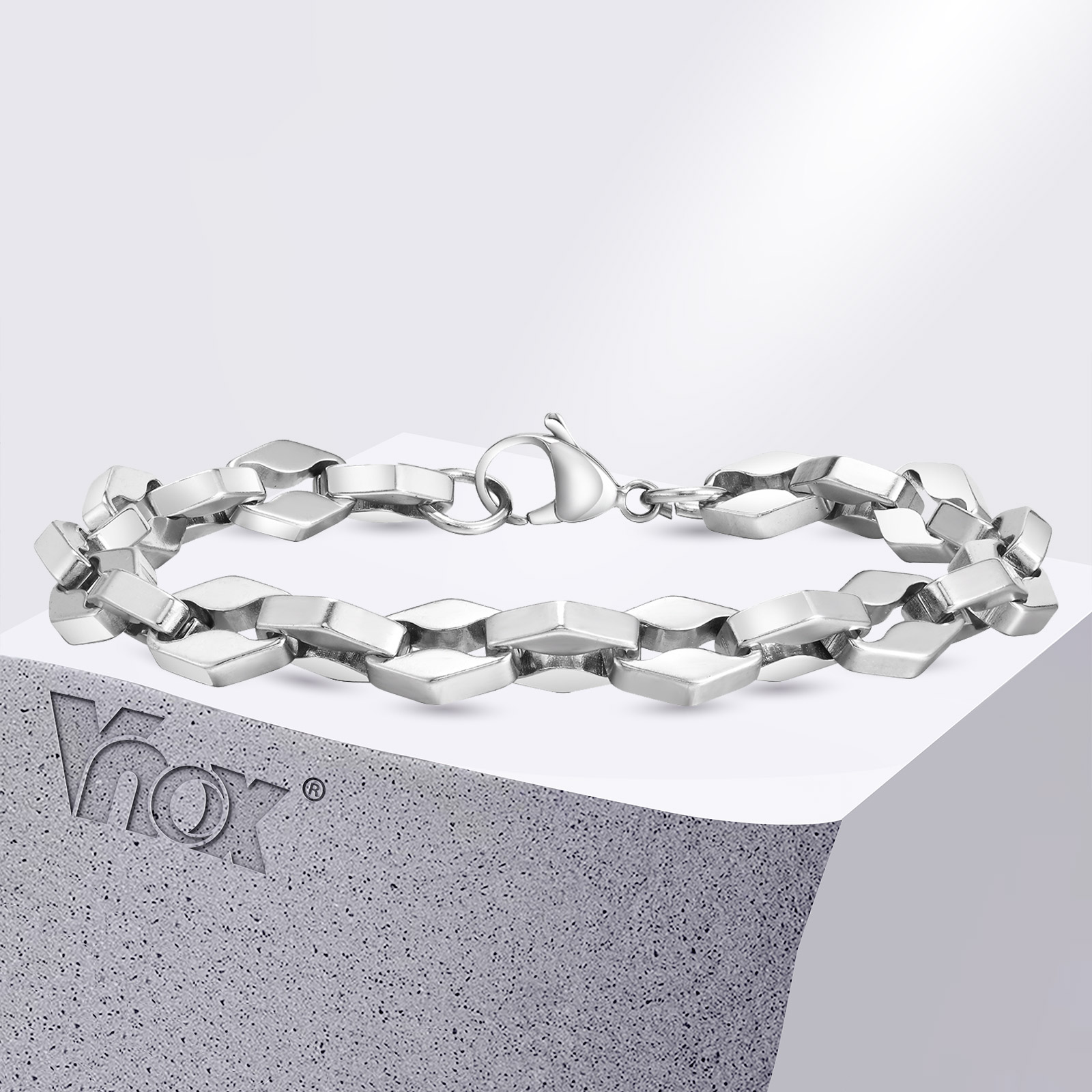 Vnox Eenvoudige Ruit Schakel K - Mens Fashion In 1980S recensie en prijs