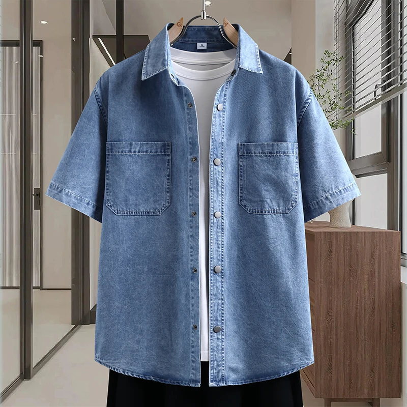 Dun denim overhemd voor heren, - Mens Fashion Denim recensie en prijs
