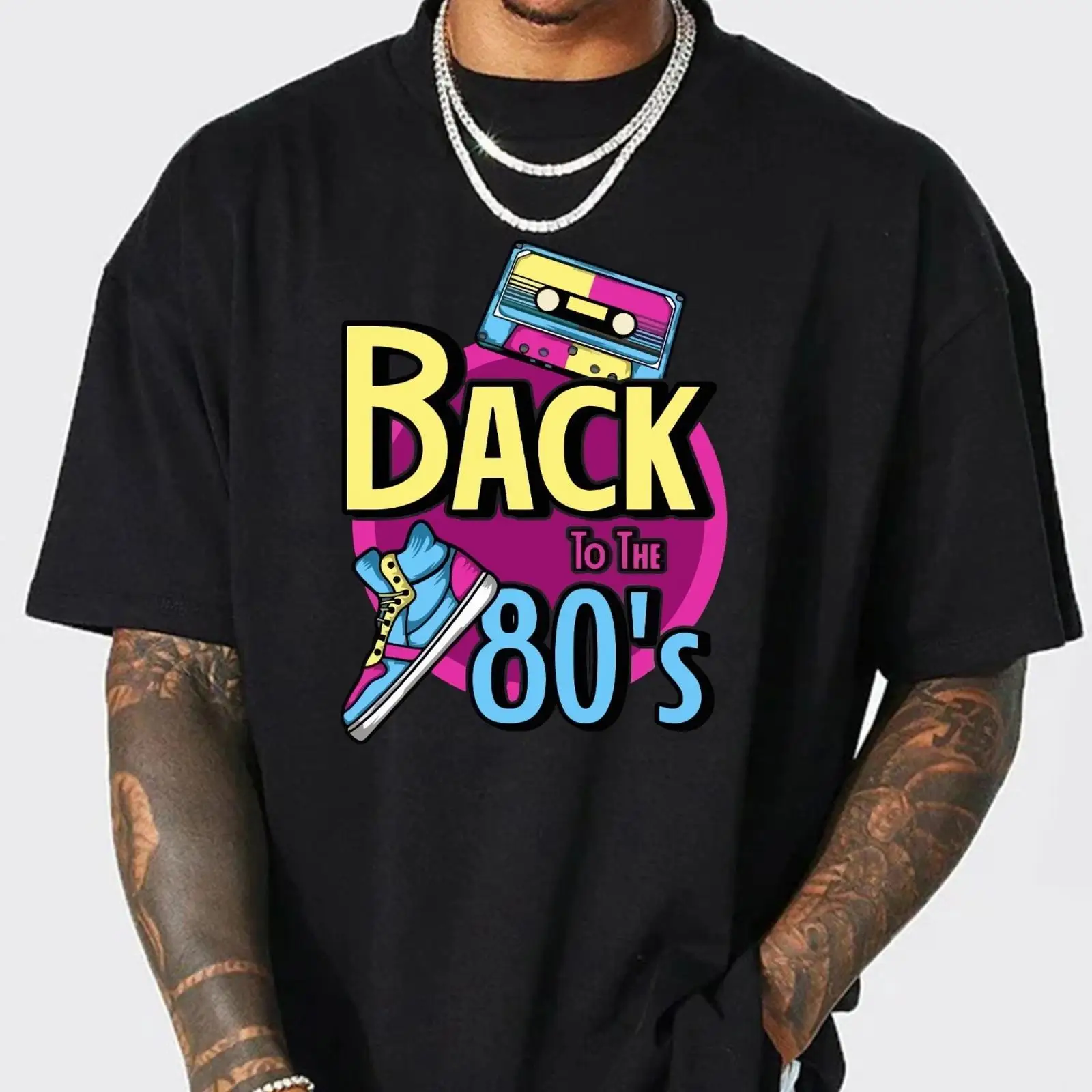 Terug naar de jaren 80 Retro T - Mens Fashion In 1980S recensie en prijs