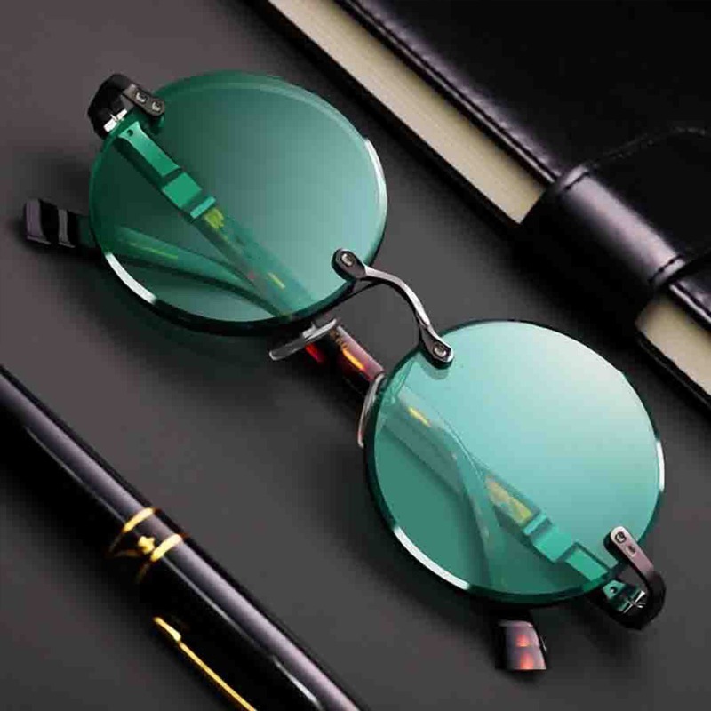 Klassieke randloze zonnebrille - Men'S Fashion Glasses recensie en prijs