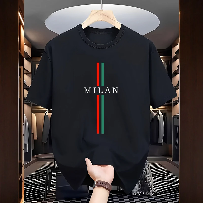 Zomer Milan Mode Katoenen T-sh - Milan Men'S Fashion recensie en prijs