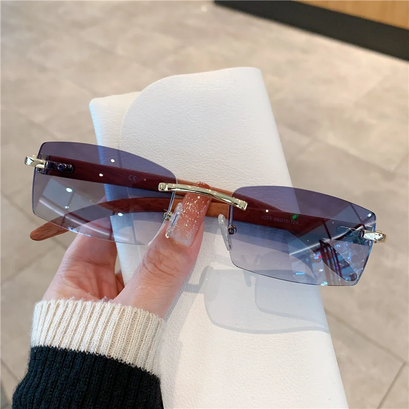 Kleine randloze zonnebril here - Men'S Fashion Rimless Glasses recensie en prijs