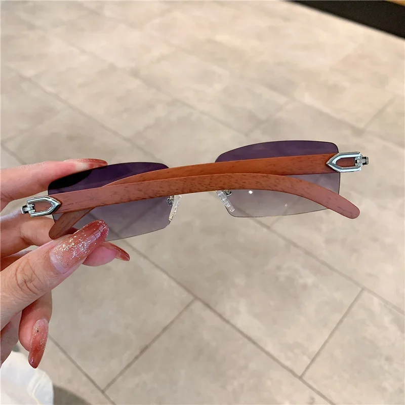 Kleine randloze zonnebril here - Men'S Fashion Rimless Glasses recensie en prijs