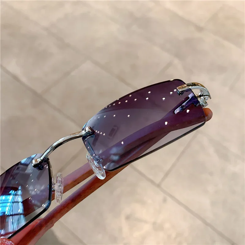 Kleine randloze zonnebril here - Men'S Fashion Rimless Glasses recensie en prijs