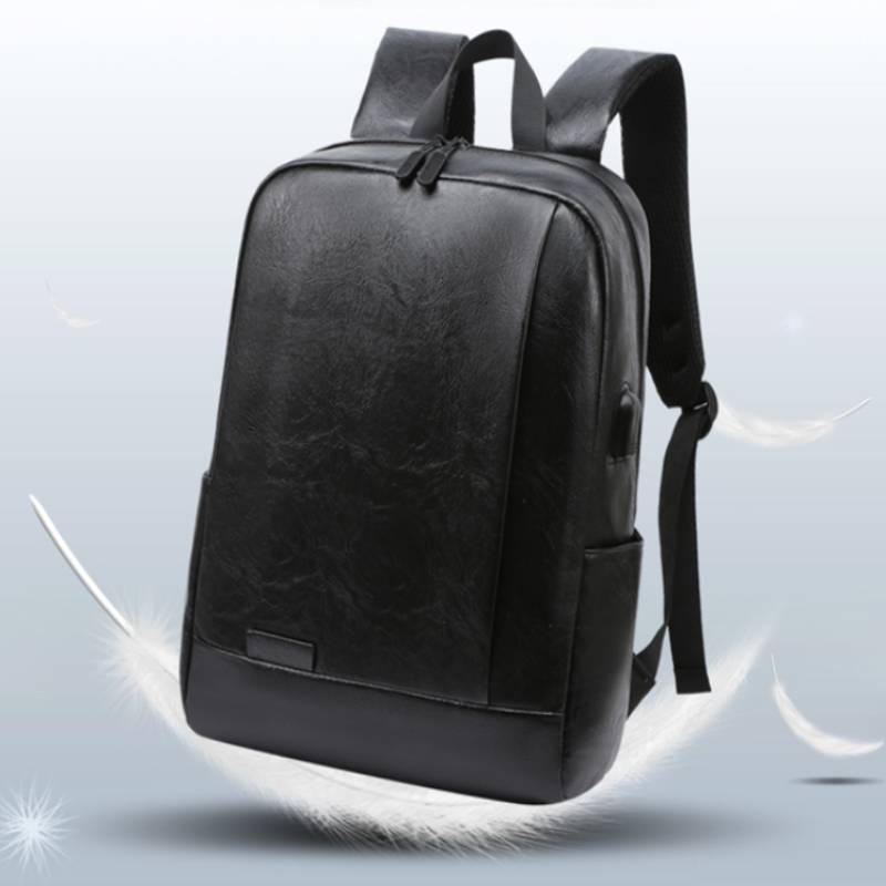 Heren modieuze rugzak PU leder - Mens Fashion Blog recensie en prijs