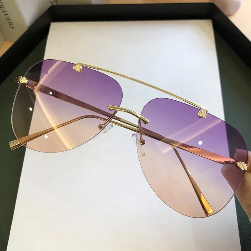 Vintage randloze pilotenbril v - Men'S Fashion Rimless Glasses recensie en prijs