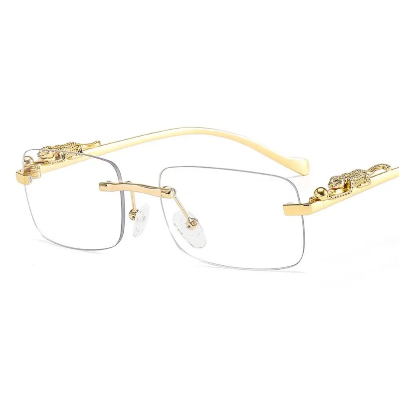 Riemloze vierkante zonnebrille - Men'S Fashion Rimless Glasses recensie en prijs