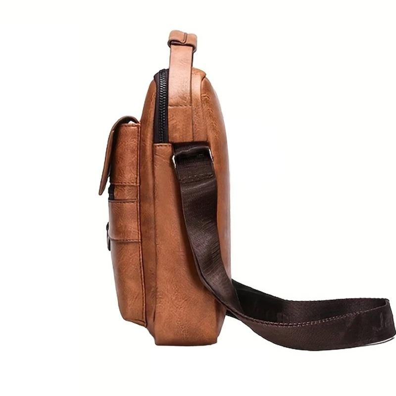 Neutrale schoudertas voor mann - Mens Fashion Blog recensie en prijs